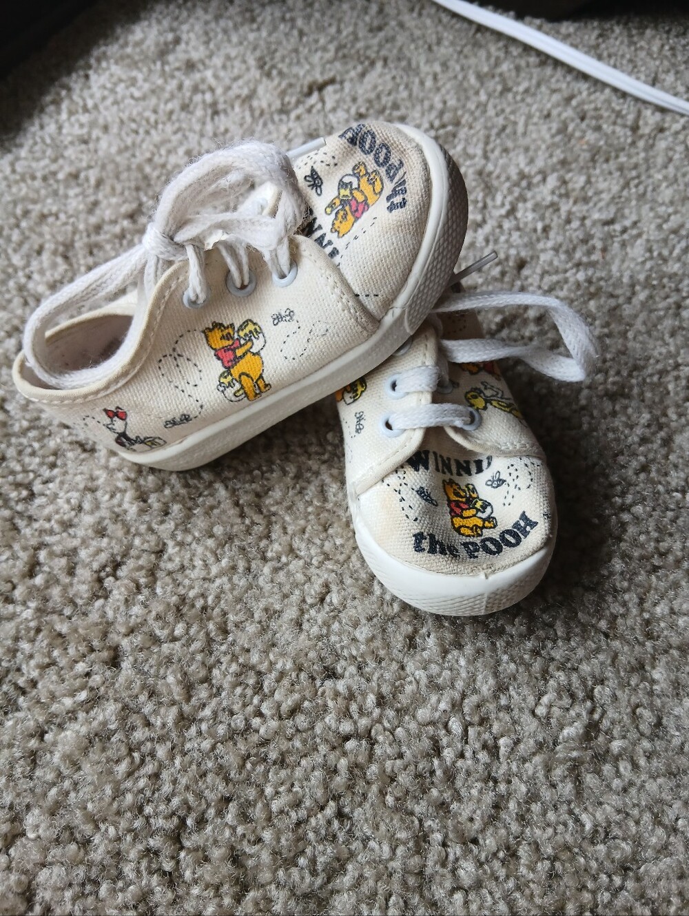 Vintage Winnie the Pooh Canvas Sneakers Baby